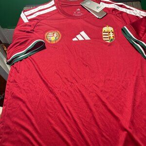 HUNGARY National Soccer Team JERSEY Men's Sz M,L,XL,2XL New with tags by Adidas